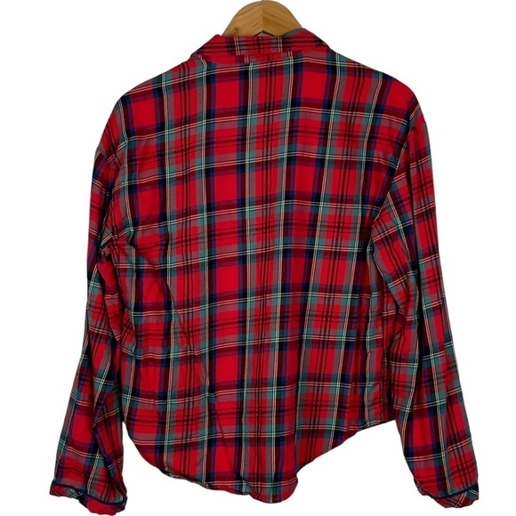 VICTORIA'S SECRET PLAID HOLIDAY RED GREEN FLANNEL MATCHING PJ PAJAMA SET - Picture 5 of 15